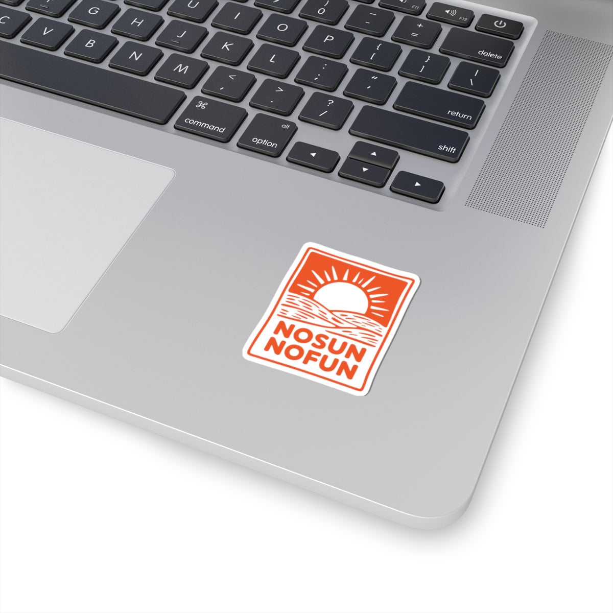 Retro Summer Sticker Beach Goer Orange Sun Laptop Decal Gift For Friend Fun Travel Art Unique Aesthetic Present For Teen Coastal Item Design