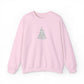 Christmas Bow Tree Sweatshirt Gift For Wife Holiday Crewneck Seasonal Winter Present For Sister Minimal Coquette Pullover Cozy December