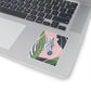 Pink Tropical Zebra Sticker | Kiss-Cut Vinyl Laptop Decal