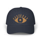 Embroidered Evil Eye Dad Cap Boho Fashion Hat Spiritual Gift For Friend Minimal Cotton Accessory Festival Outfit Her Present Everyday Style