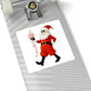 Festive Skeleton Santa Stickers Christmas Ghost Decal For Gift Giving, Floral Christmas Sticker Flower, Christmas Party Accessories Xmas