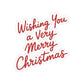 Very Merry Christmas Sticker Gift For Neighbor Holiday Script Decal Present For Cousin Red Vinyl Laptop Journal Stocking Filler Style Charm