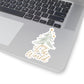 Joy To The World Christmas Sticker Gift For Teacher Holiday Tree Decal Present For Roommate Festive Script Vinyl Laptop Art Style Charm