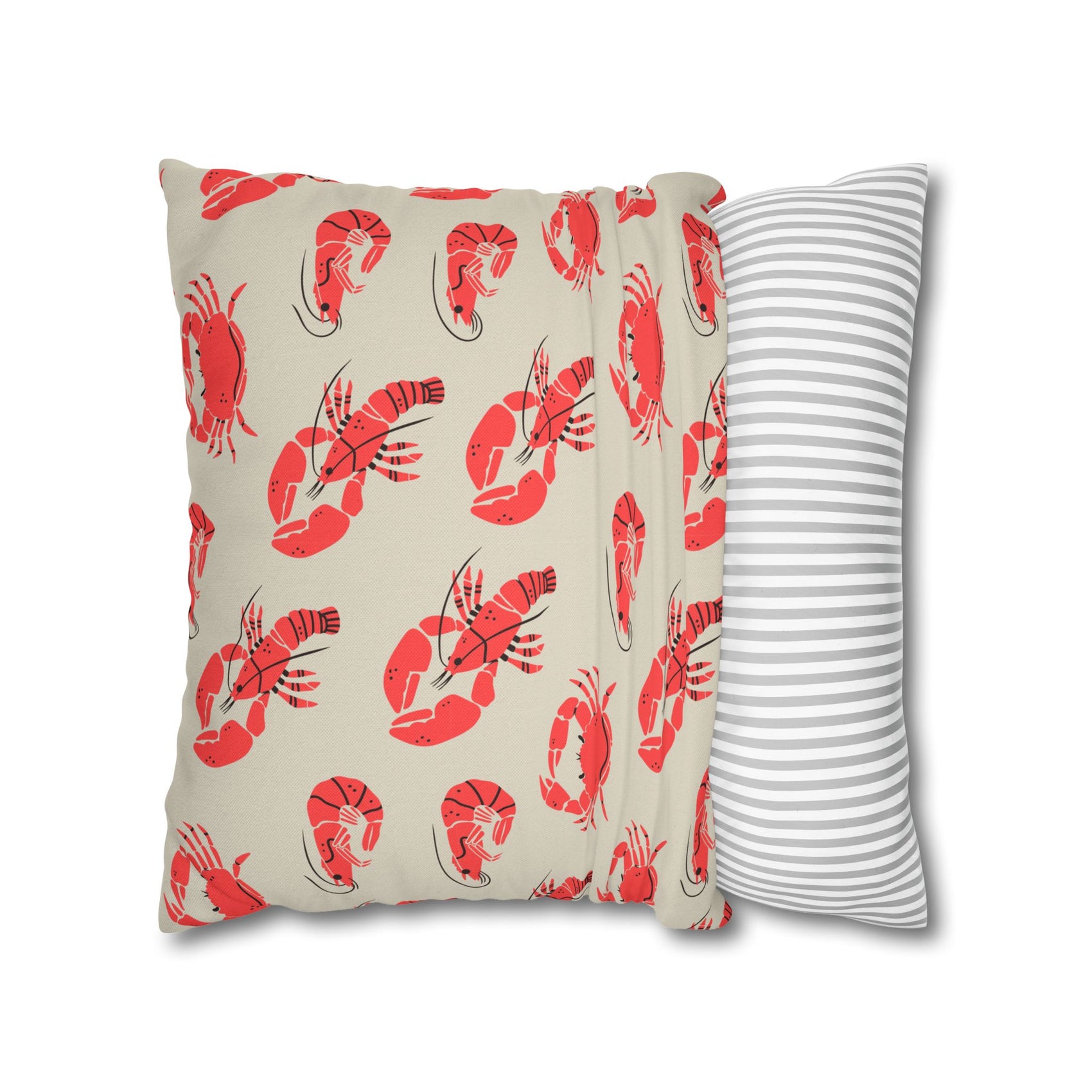 Coastal Seafood Pillow Cover For Beach House Decor Gift For Beach Lover Nautical Throw Cushion Gift For Ocean Lover Summer Home Style Italy