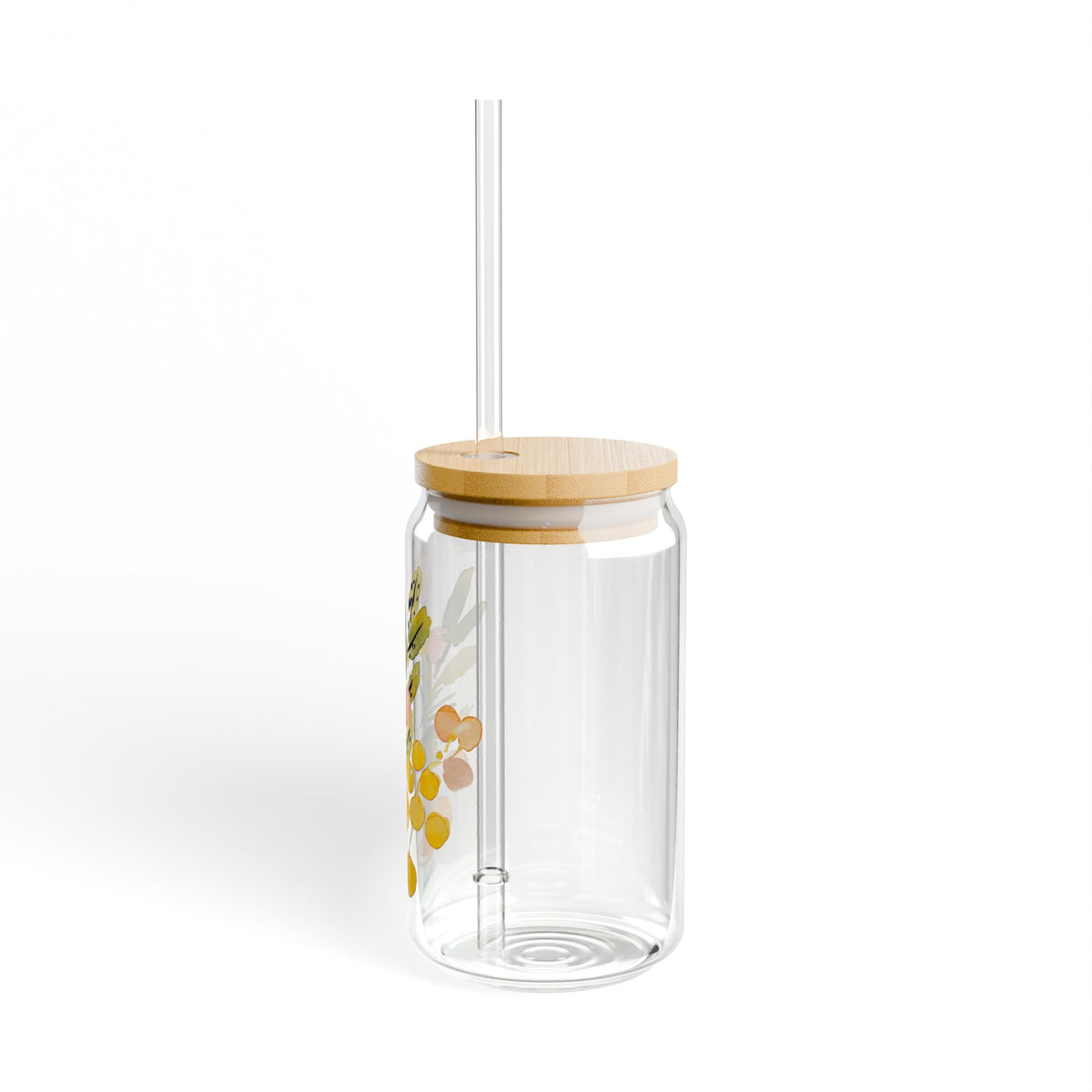 Sipper Glass Garden Drink Cup Housewarming Gift Cottage Kitchen Decor Floral Lover Present For Her Summer Picnic Refreshment Backyard Fun