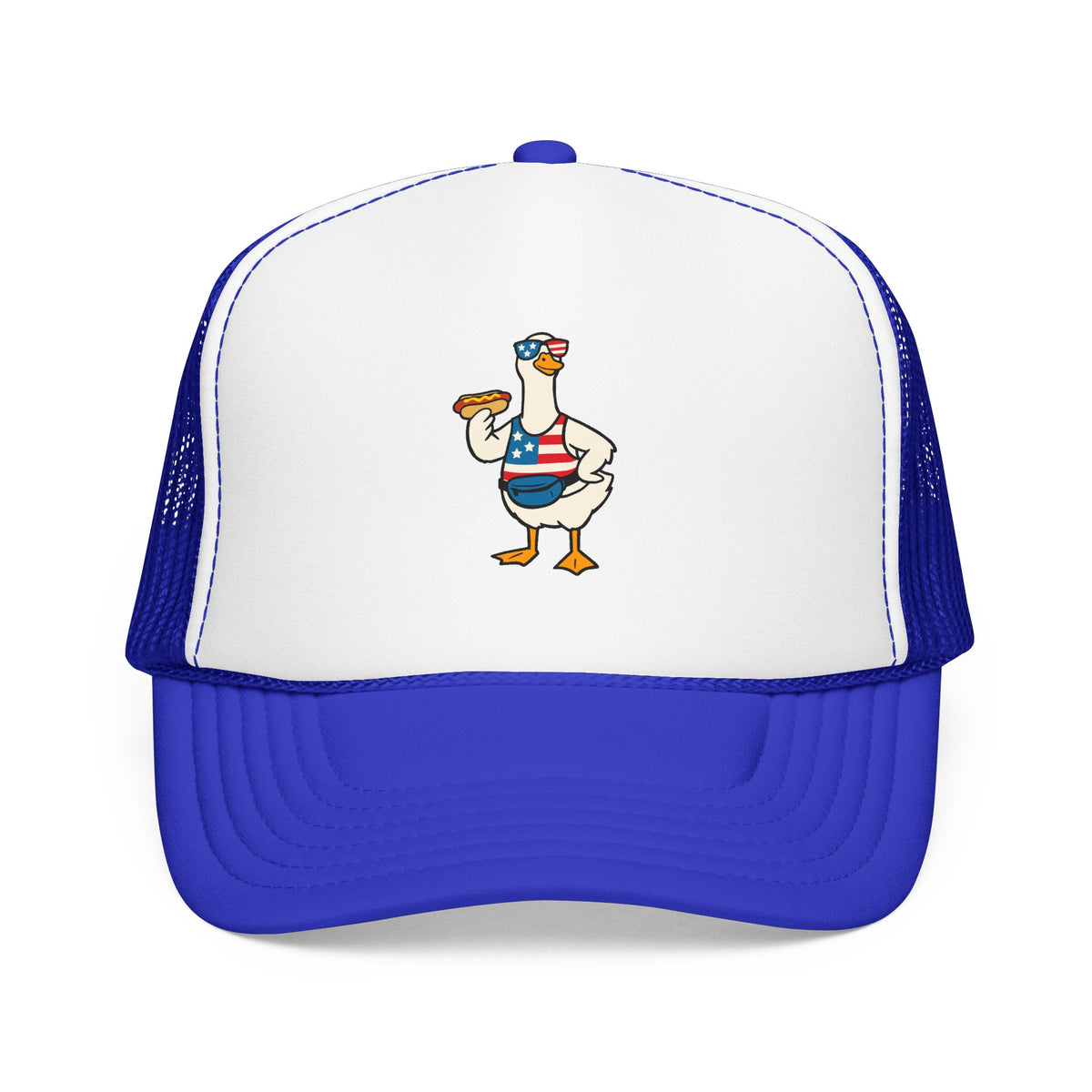 4th of July Silly Goose Trucker Hat Independence Day BBQ Gift For Goose Lover Cap Memorial Day Funny Americana Beach Festival Style USA Cap