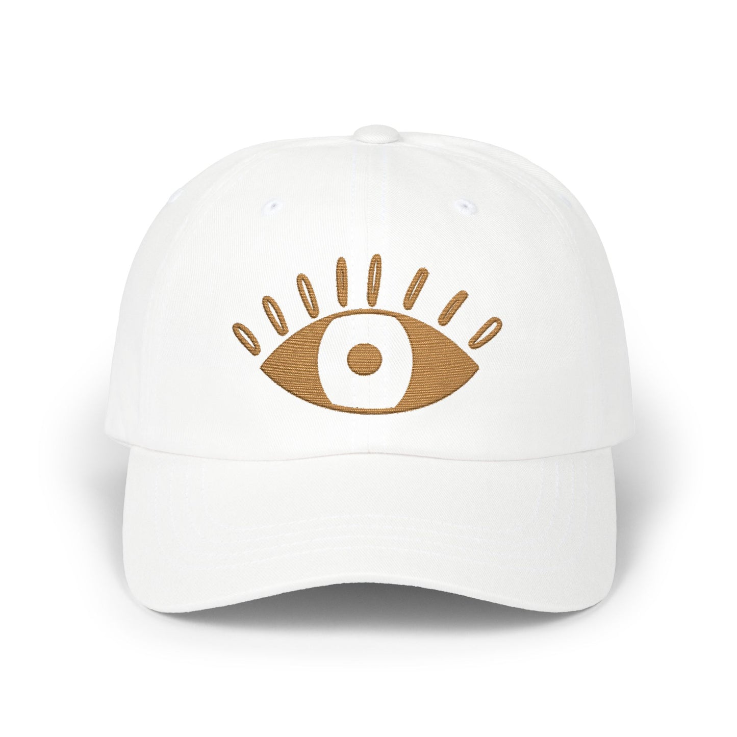Embroidered Evil Eye Dad Cap Boho Fashion Hat Spiritual Gift For Friend Minimal Cotton Accessory Festival Outfit Her Present Everyday Style