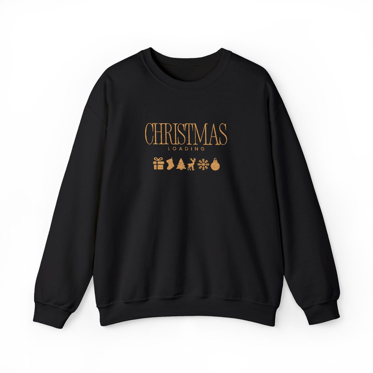 Christmas Loading Sweatshirt Gift For Wife Holiday Crewneck Seasonal Winter Present For Sister Modern Graphic Pullover Festive Top For Mom