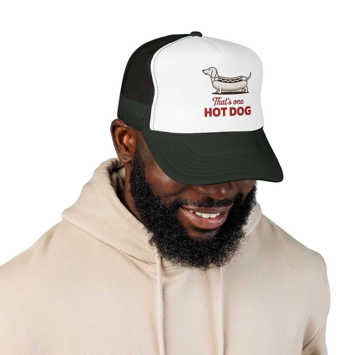 Hot Dog Trucker Hat For Outdoor Activities Funny Dachshund Cap for Summer Vacation Dog Lover Gift for Dad Cute Summer Hat BBQ Party Cap