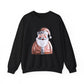 Blush Santa Sweatshirt For Cozy Holiday Style Cute Pink Christmas Pullover Whimsical Winter Crewneck Gift For Her Festive Fashion