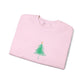 Minimal Christmas Tree Sweatshirt Gift For Sister Holiday Crewneck Present For Wife Elegant Graphic Pullover Cozy Seasonal Outfit Top Style