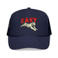 Easy Tiger Trucker Hat For Men White Animal Cap Gift For  Mom Tiger Lover Retro Sport Hat Casual Summer Outfit Cap for Sister