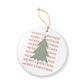 Christmas Tree Ornament For New Home Gift Neutral Holiday Keepsake For First Christmas Boho Tree Decor For Mom Gift Sage Green Ornament