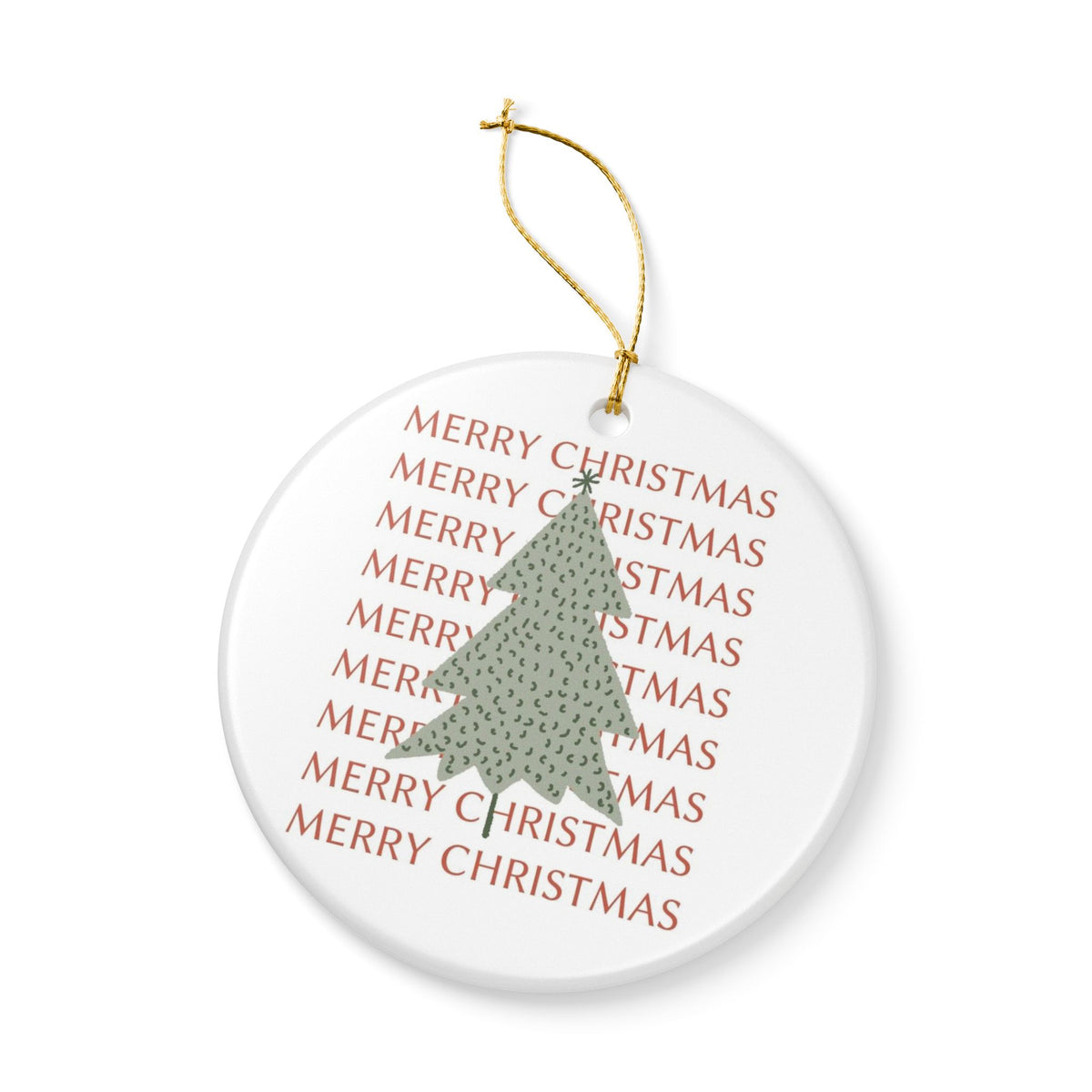 Christmas Tree Ornament For New Home Gift Neutral Holiday Keepsake For First Christmas Boho Tree Decor For Mom Gift Sage Green Ornament
