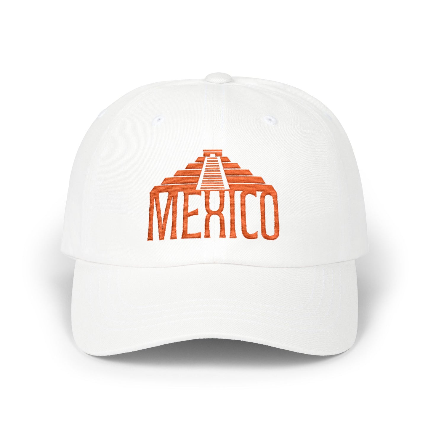 Mexico Dad Cap Embroidered Pyramid Hat Travel Souvenir Gift For Grandpa Mexican Heritage Cotton Headwear Vacation Style Everyday Accessory