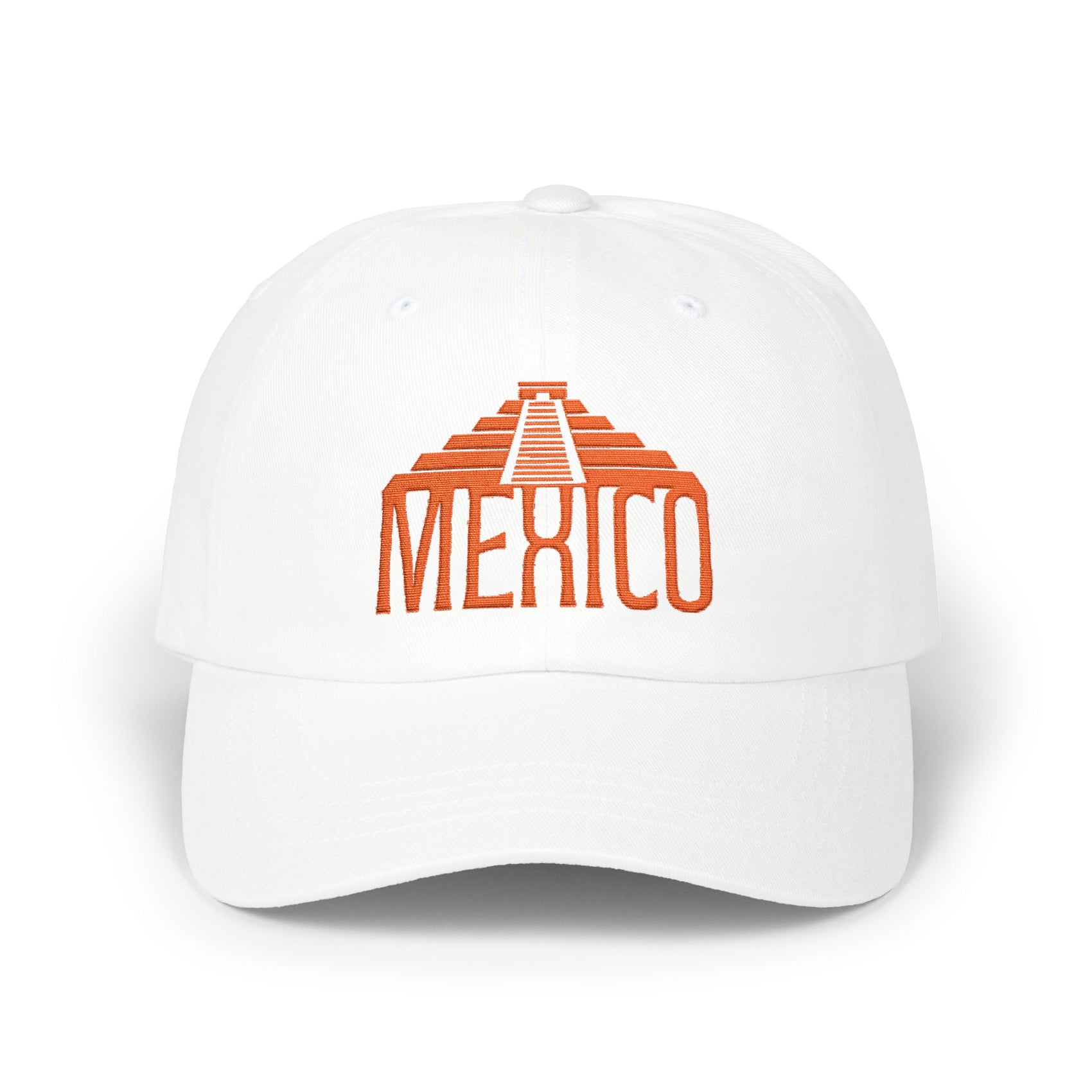 Mexico Dad Cap Embroidered Pyramid Hat Travel Souvenir Gift For Grandpa Mexican Heritage Cotton Headwear Vacation Style Everyday Accessory