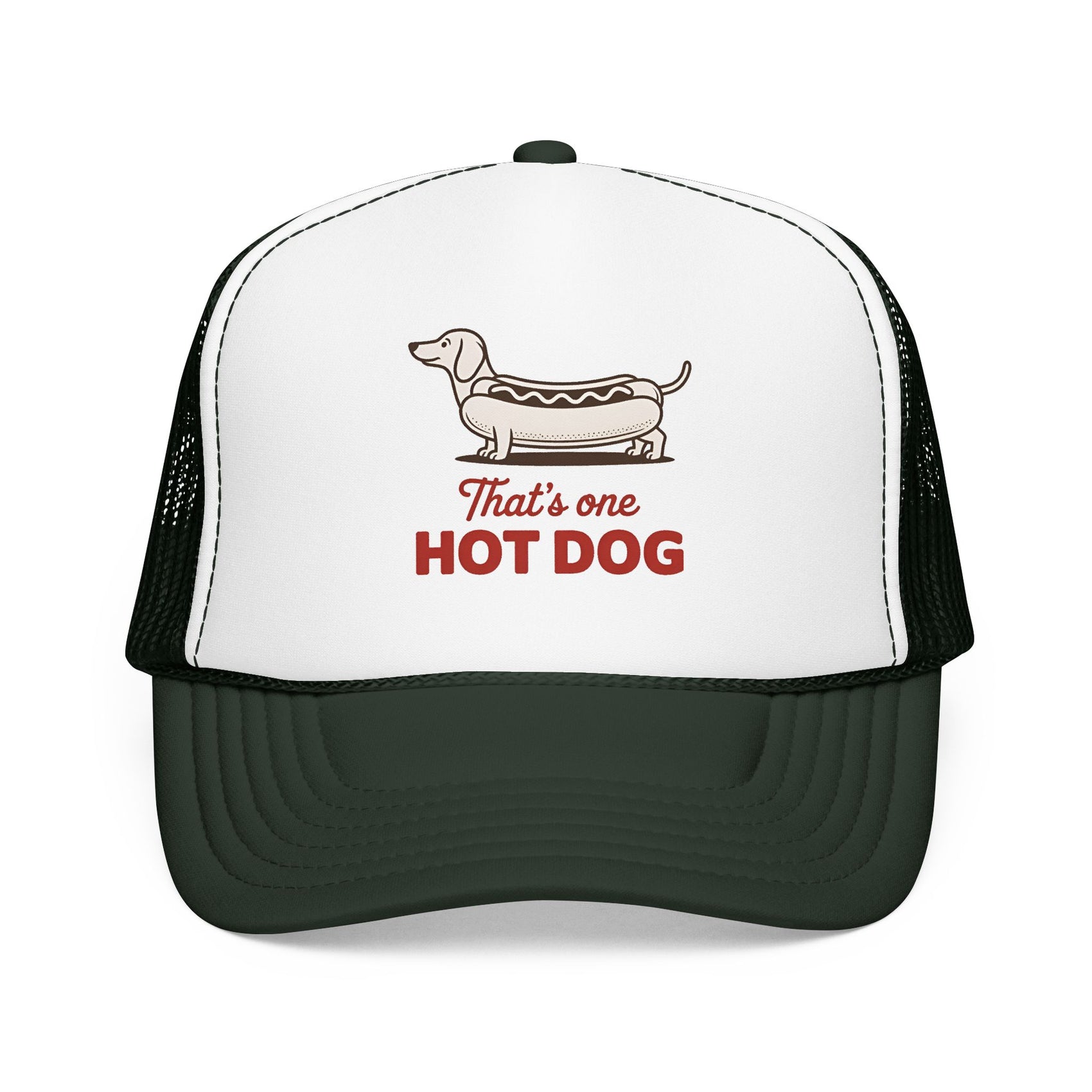 Hot Dog Trucker Hat For Outdoor Activities Funny Dachshund Cap for Summer Vacation Dog Lover Gift for Dad Cute Summer Hat BBQ Party Cap