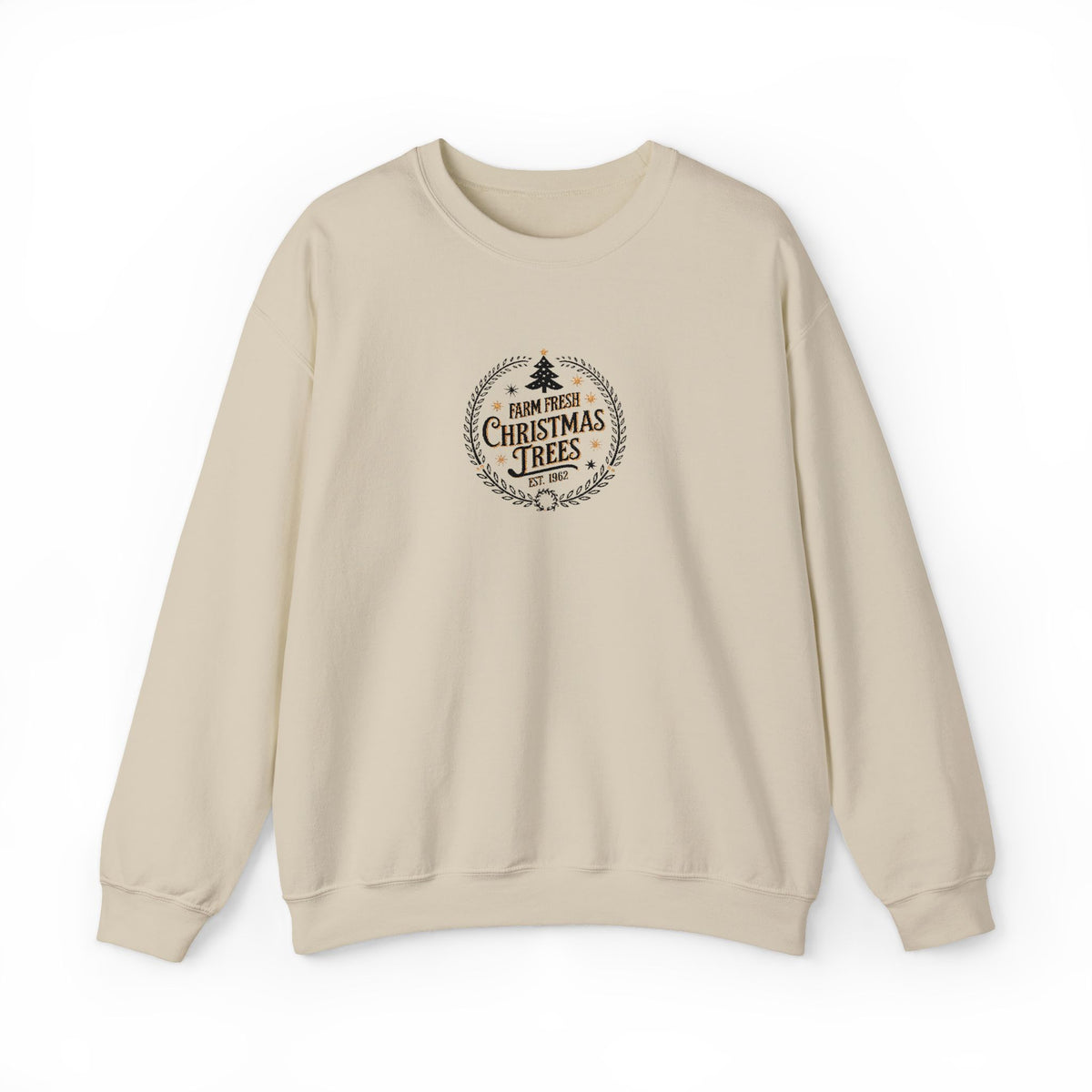 Tree Farm Sweatshirt Rustic Holiday Pullover Cottagecore Winter Country Christmas Crewneck Vintage Americana Festive Top Farmhouse Apparel