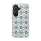 Mediterranean Floral Phone Case Portugal Cover Portuguese Tile Cover Italian Pattern iPhone Samsung Galaxy Google Pixel Summer Gift Tech