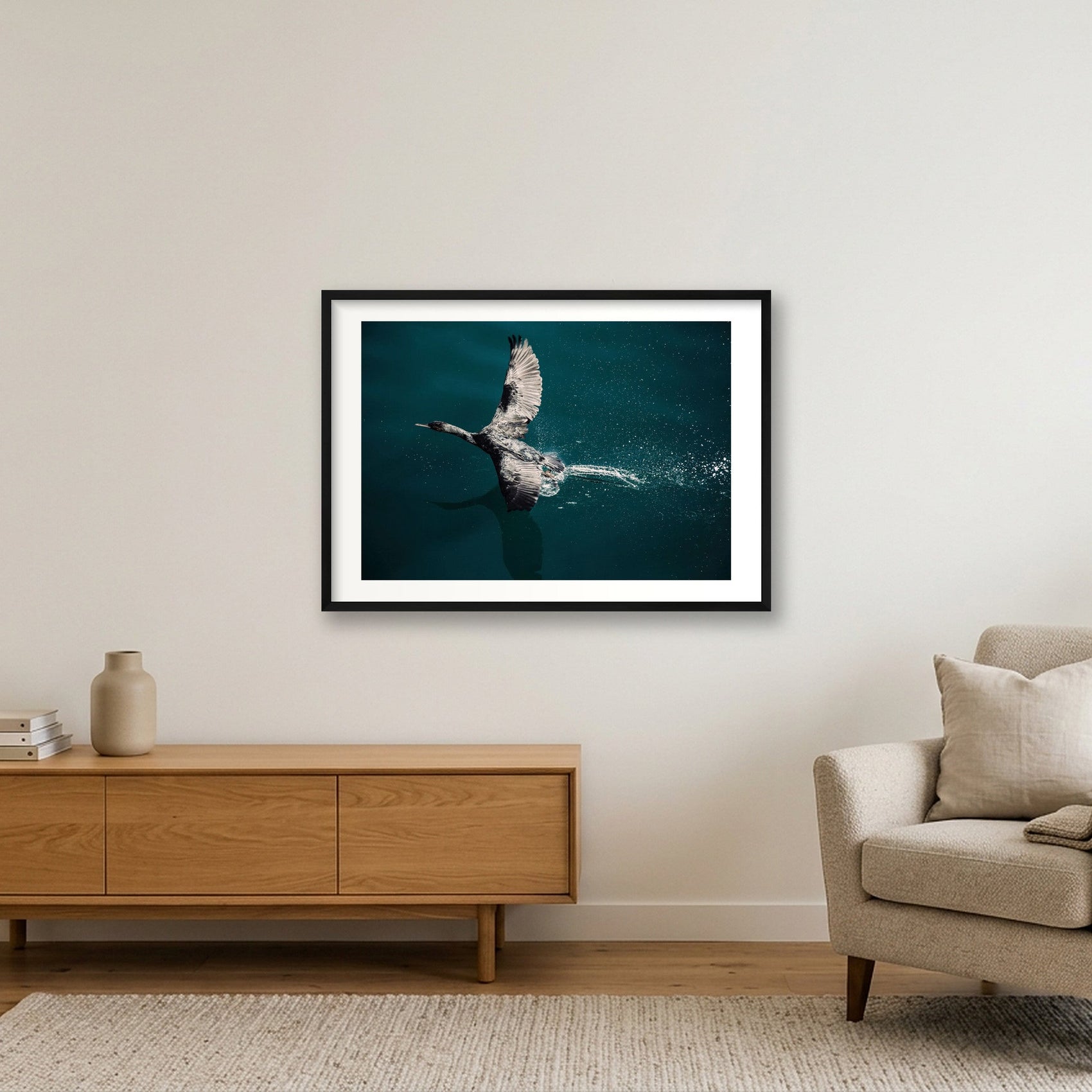1284 — 84×59cm, 33×23" Black Frame
