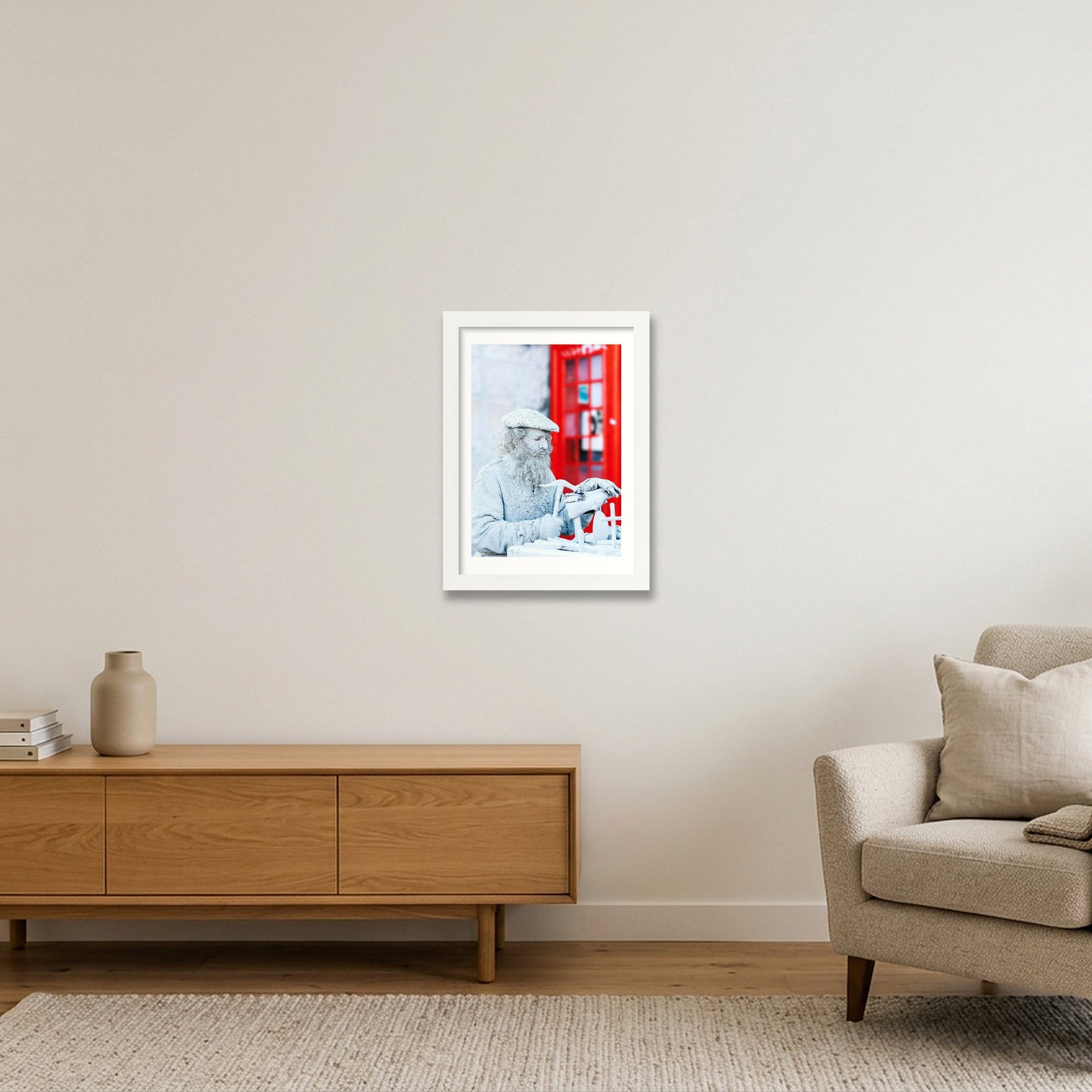 446 — A4 (21×30cm, 8×12") White Frame