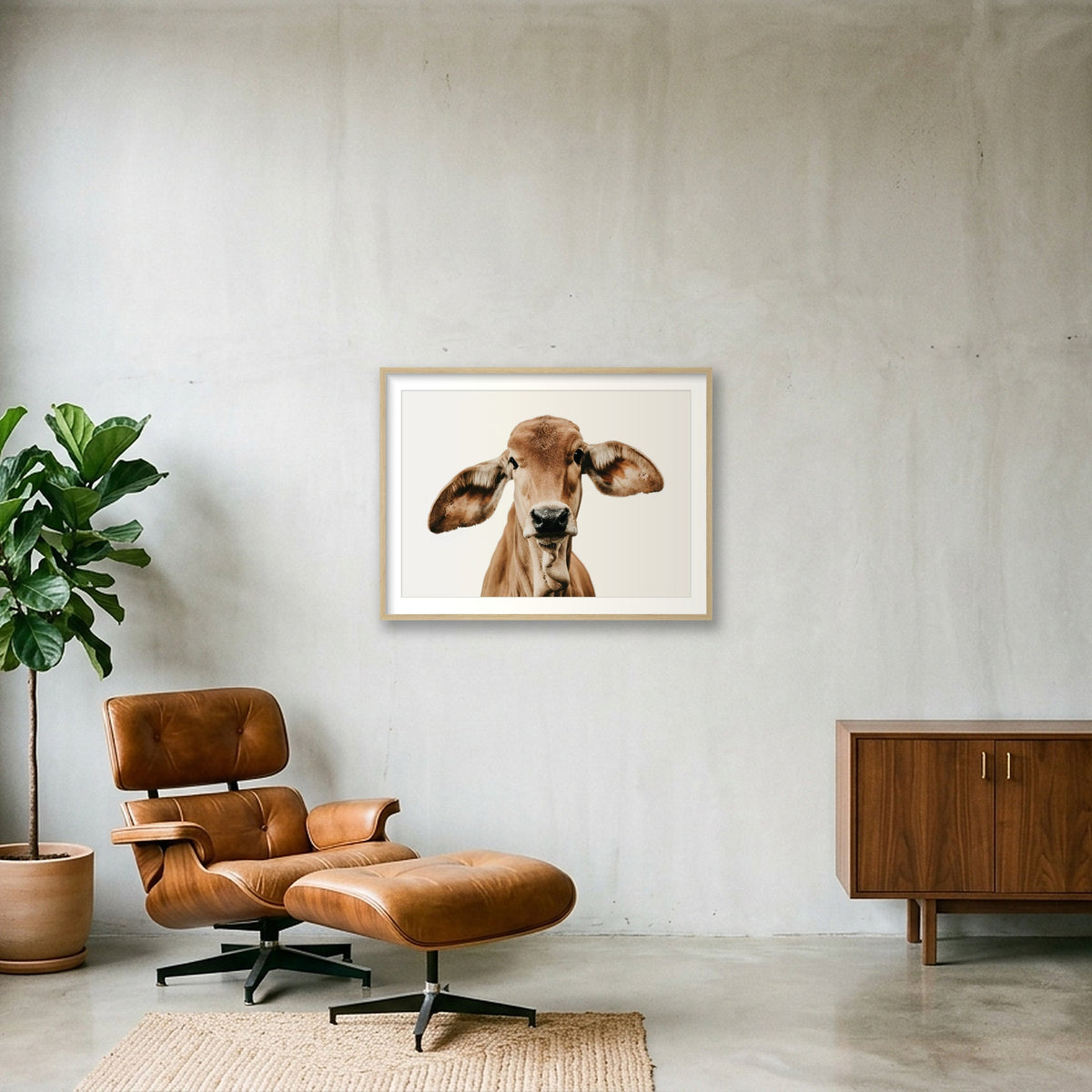 1317 — 80×60cm, 31×24" Oak Frame