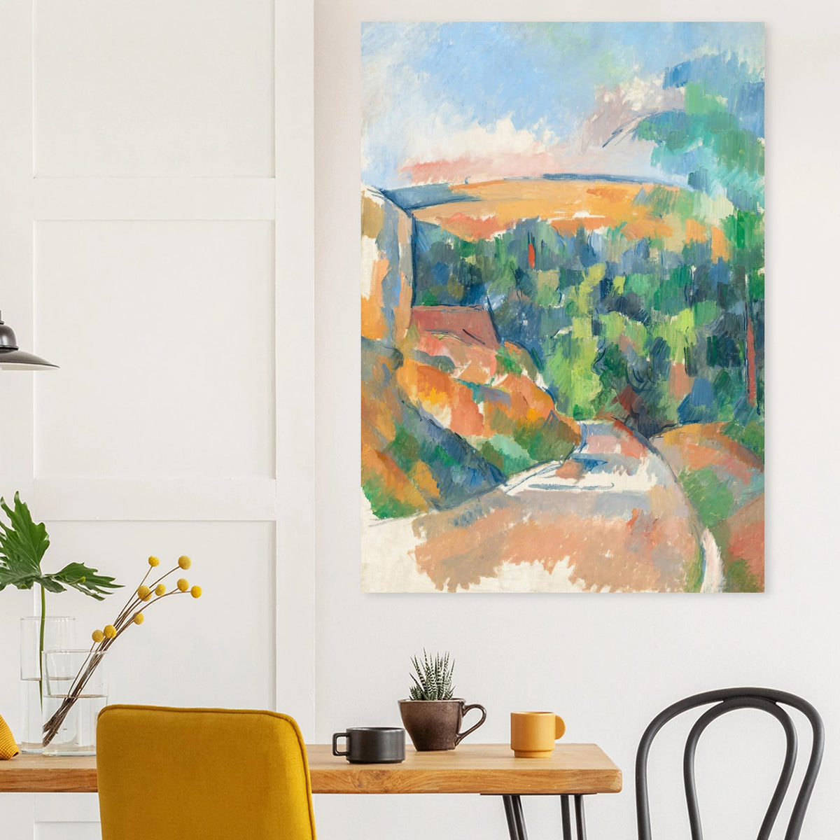 The Bend In The Road Wall Art Paul Cezanne Poster French Landscape Fine Art Decor #PD_300 product image