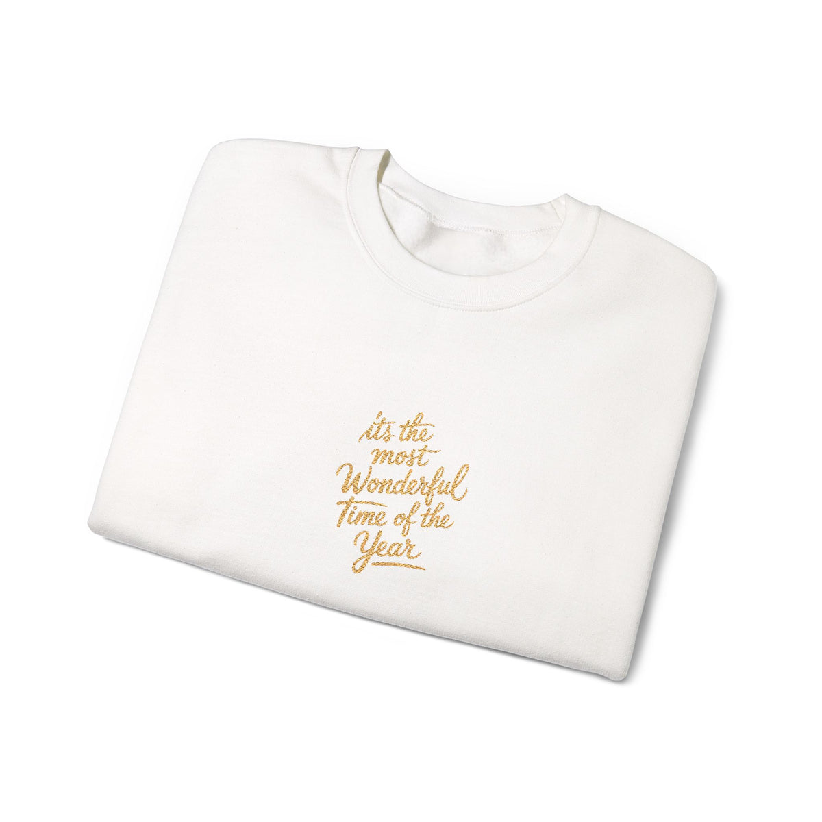 Christmas Wonderful Time Sweatshirt Gift For Mom Holiday Crewneck Seasonal Winter Present For Wife Elegant Script Pullover Cozy December