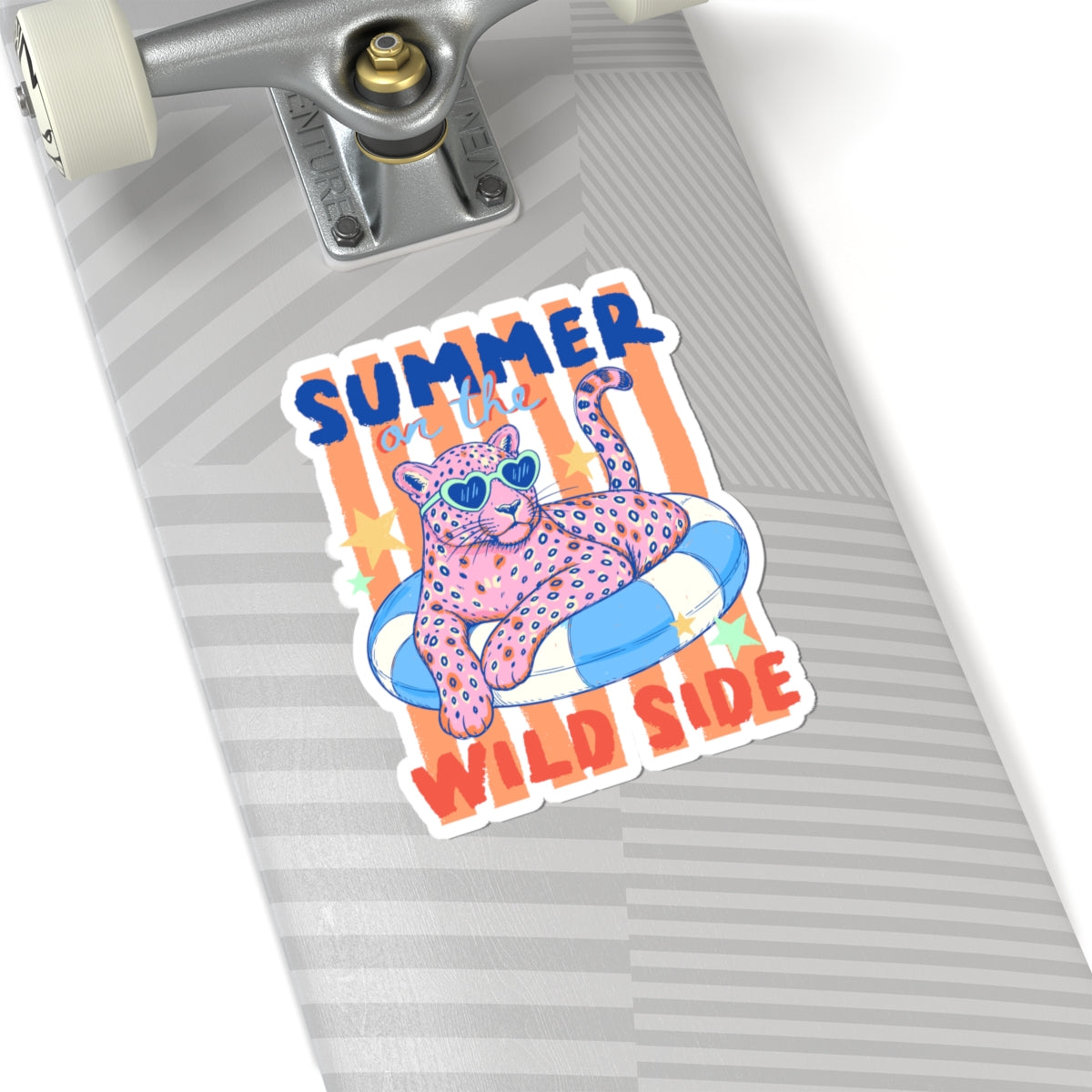 Leopard Sticker Teen Gift Summer Vacation Decal Pool Party Favor Tropical Animal Present For Her Beach Trip Accessory Wild Cat Keepsake