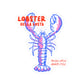 Red Blue Italy Sticker For Italian Summer Decals Amalfi Coast Stickers For European Travel Lover Gift Lobster Illustration For Foodie