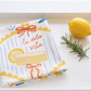 Italy Tea Towel For Italian Lovers, Food Kitchen Towel For Italian Kitchen Decor, La Dolce Vita Dish Towel, Cotton Poly Drying Towel Yellow