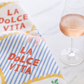 Italy Tea Towel For Italian Lovers, Food Kitchen Towel For Italian Kitchen Decor, La Dolce Vita Dish Towel, Cotton Poly Drying Towel Yellow