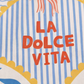 Italy Tea Towel For Italian Lovers, Food Kitchen Towel For Italian Kitchen Decor, La Dolce Vita Dish Towel, Cotton Poly Drying Towel Yellow