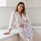 Italy Tea Towel For Italy Lovers, Blue Doodle Wine & Cheese Kitchen Tea Towel For Italian Kitchen, Cotton-Poly Blend Drying Towel