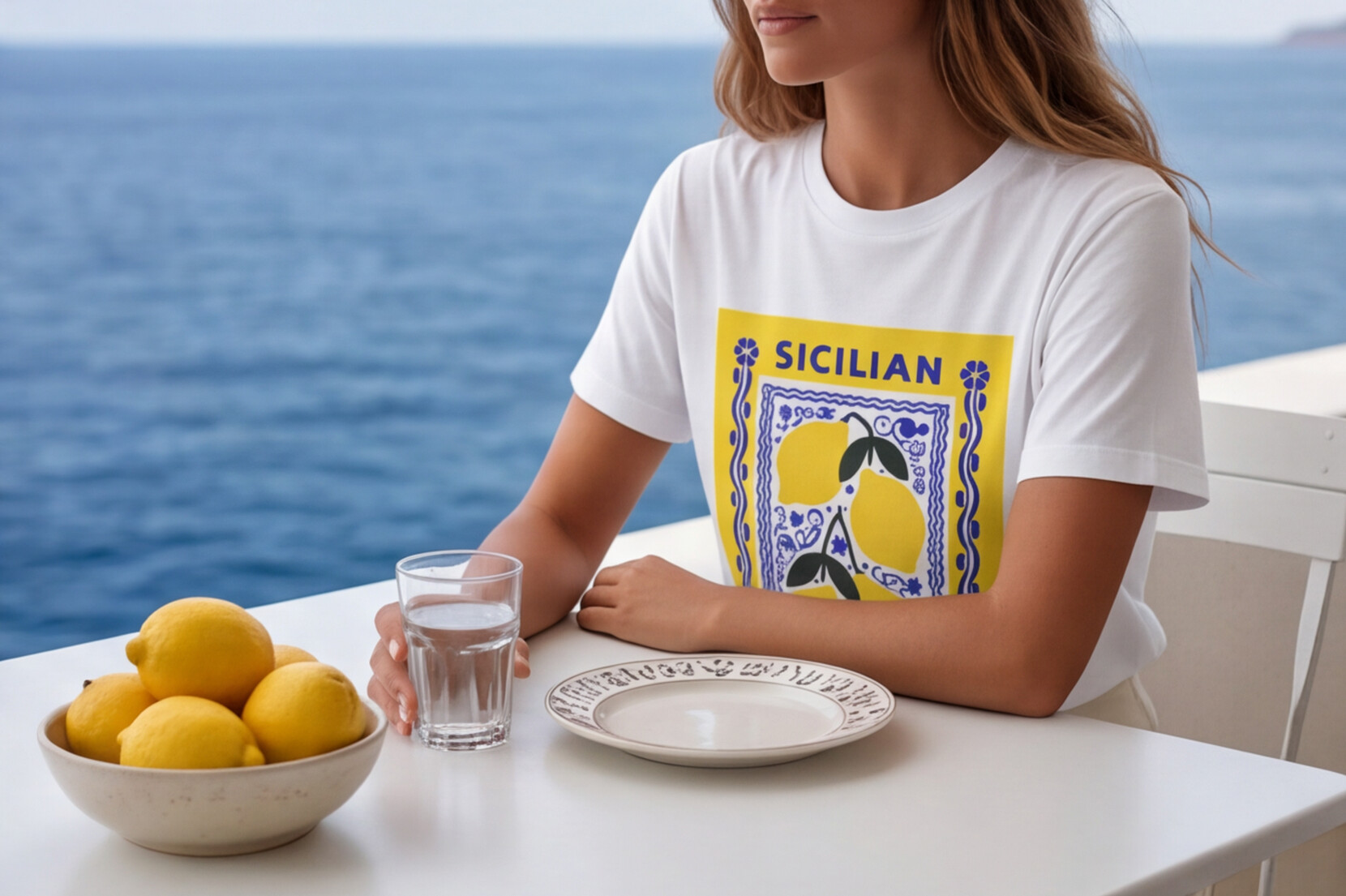 Sicilian Lemons Graphic T Shirt Amalfi Coast Citrus Tee Italian Summer Vacation Shirt For Italy Lover Gift Mediterranean Aesthetic Top Italy