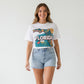 Florida Map T Shirt, Summer Florida Tee, Beach Aesthetic Shirt, Sunshine State Graphic Tee, Travel Aesthetic Top