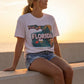 Florida Map T Shirt, Summer Florida Tee, Beach Aesthetic Shirt, Sunshine State Graphic Tee, Travel Aesthetic Top