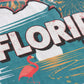 Florida Map T Shirt, Summer Florida Tee, Beach Aesthetic Shirt, Sunshine State Graphic Tee, Travel Aesthetic Top