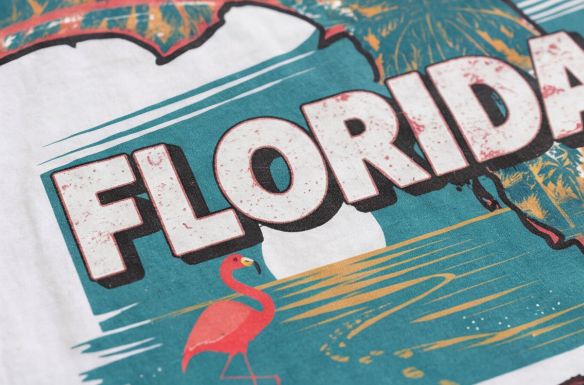 Florida Map T Shirt, Summer Florida Tee, Beach Aesthetic Shirt, Sunshine State Graphic Tee, Travel Aesthetic Top – product image 17