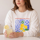 Amalfi Coast Sweatshirt Italy Inspired Top Lemon Graphic Tee Gift For Italy Lover Pullover Mediterranean Vacation Crewneck Italian Souvenir