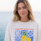 Amalfi Coast Sweatshirt Italy Inspired Top Lemon Graphic Tee Gift For Italy Lover Pullover Mediterranean Vacation Crewneck Italian Souvenir