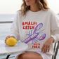 Amalfi Coast Sweatshirt Italy Inspired Top Seafood Graphic Pullover Gift For Italy Lover Mediterranean Vacation Crewneck Italian Souvenir