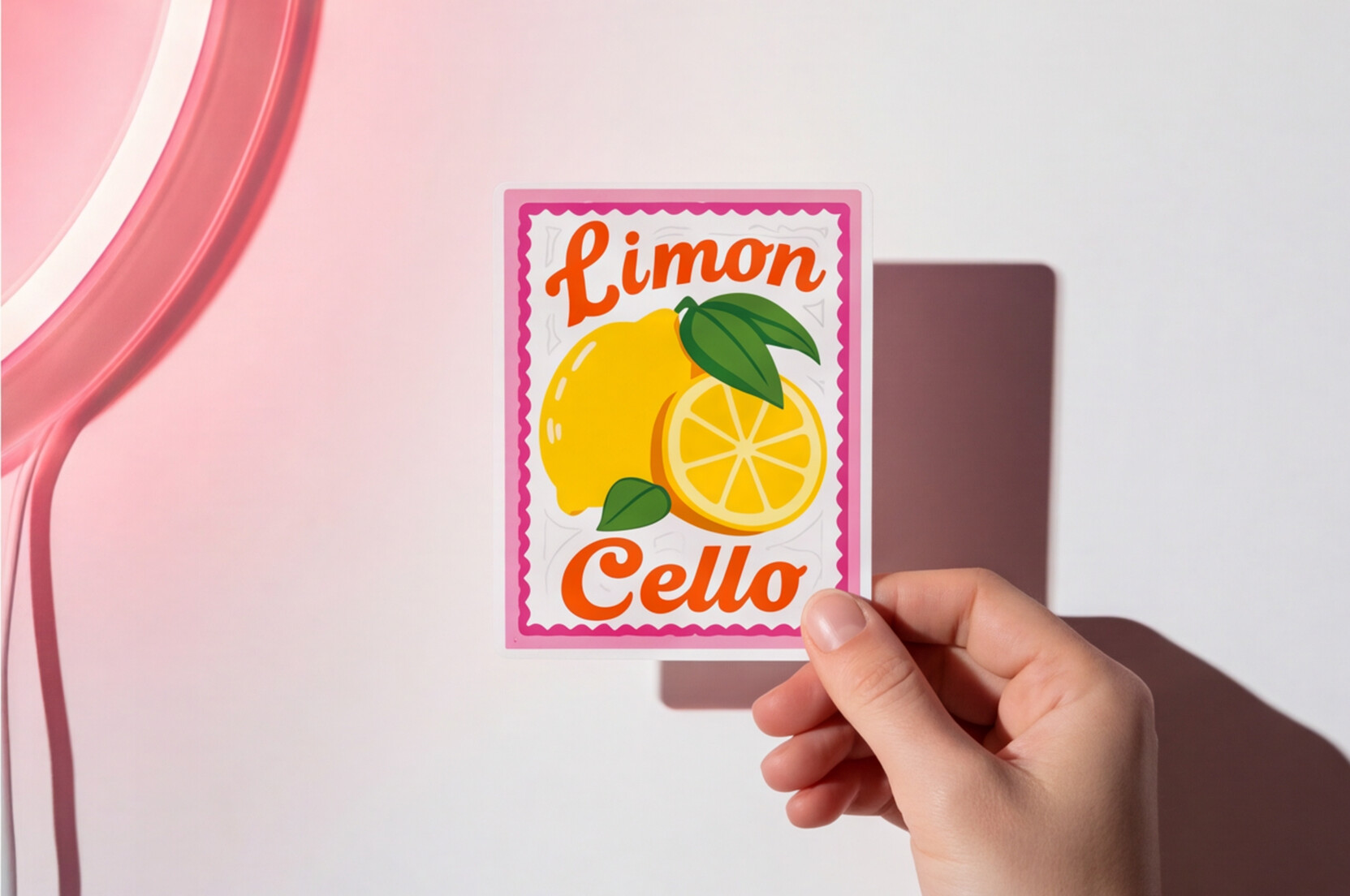 Italy Lover Gift Italian Sticker Limoncello Decal, Travel Summer Sticker Lemons For Foodie, Citrus Floral Vinyl Decal Fruit