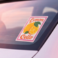 Italy Lover Gift Italian Sticker Limoncello Decal, Travel Summer Sticker Lemons For Foodie, Citrus Floral Vinyl Decal Fruit