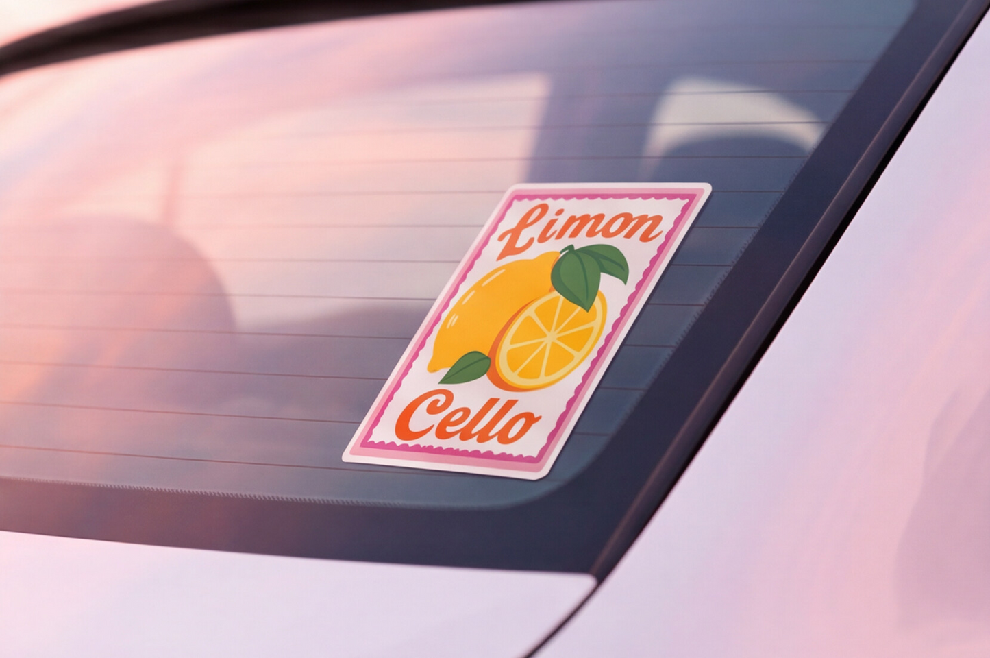 Italy Lover Gift Italian Sticker Limoncello Decal, Travel Summer Sticker Lemons For Foodie, Citrus Floral Vinyl Decal Fruit