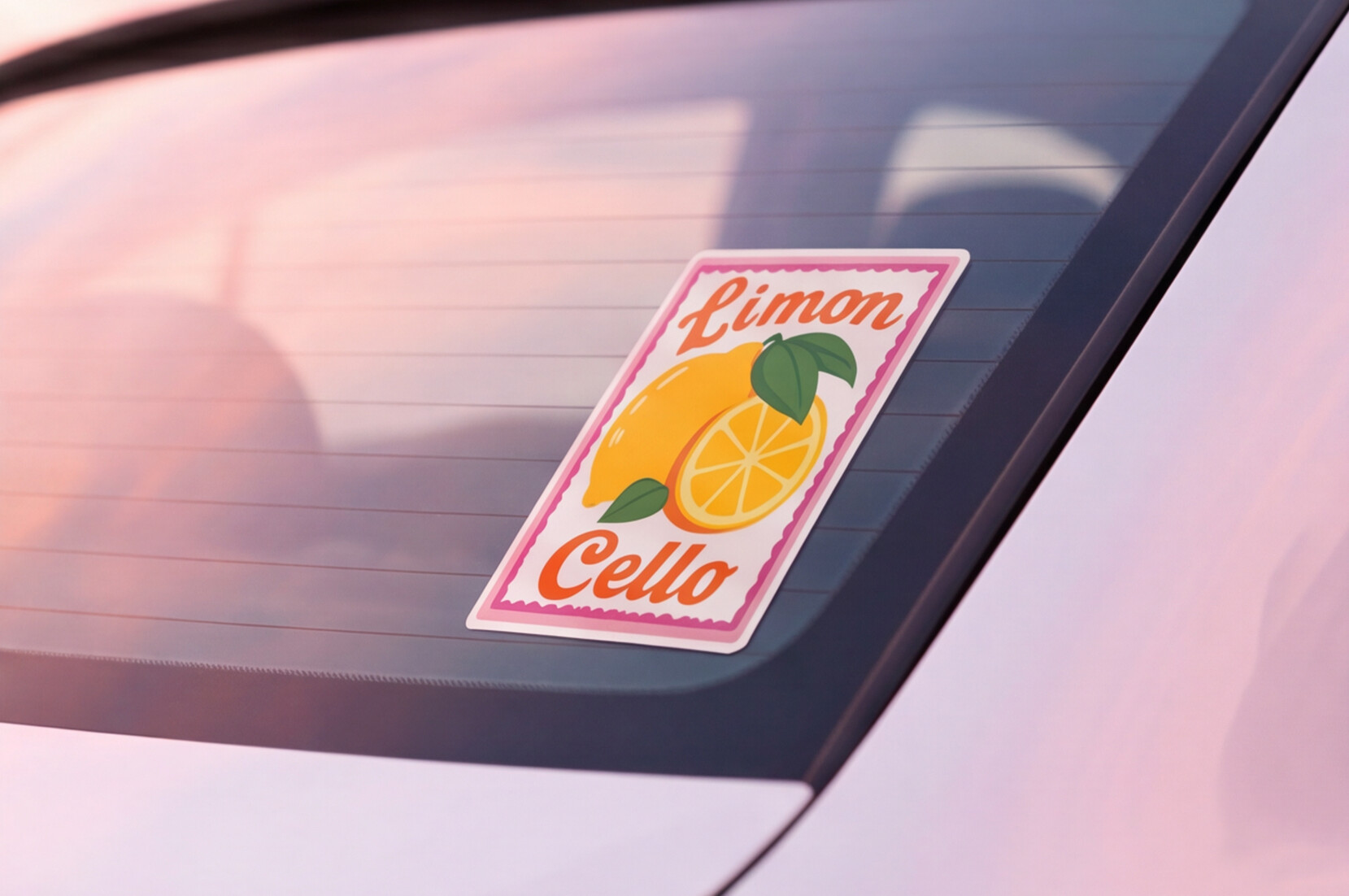 Italy Lover Gift Italian Sticker Limoncello Decal, Travel Summer Sticker Lemons For Foodie, Citrus Floral Vinyl Decal Fruit