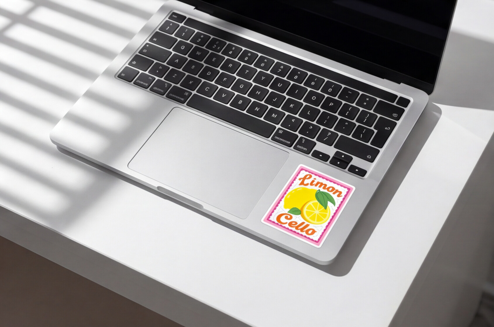 Italy Lover Gift Italian Sticker Limoncello Decal, Travel Summer Sticker Lemons For Foodie, Citrus Floral Vinyl Decal Fruit