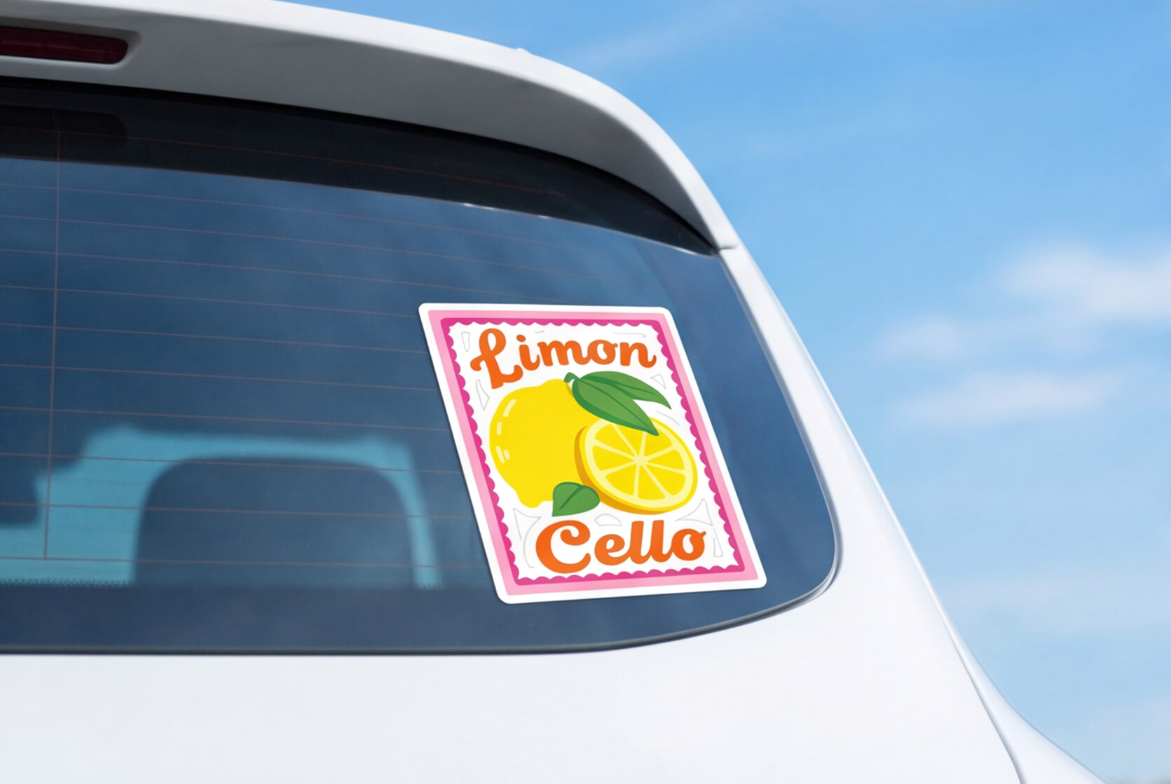 Italy Lover Gift Italian Sticker Limoncello Decal, Travel Summer Sticker Lemons For Foodie, Citrus Floral Vinyl Decal Fruit