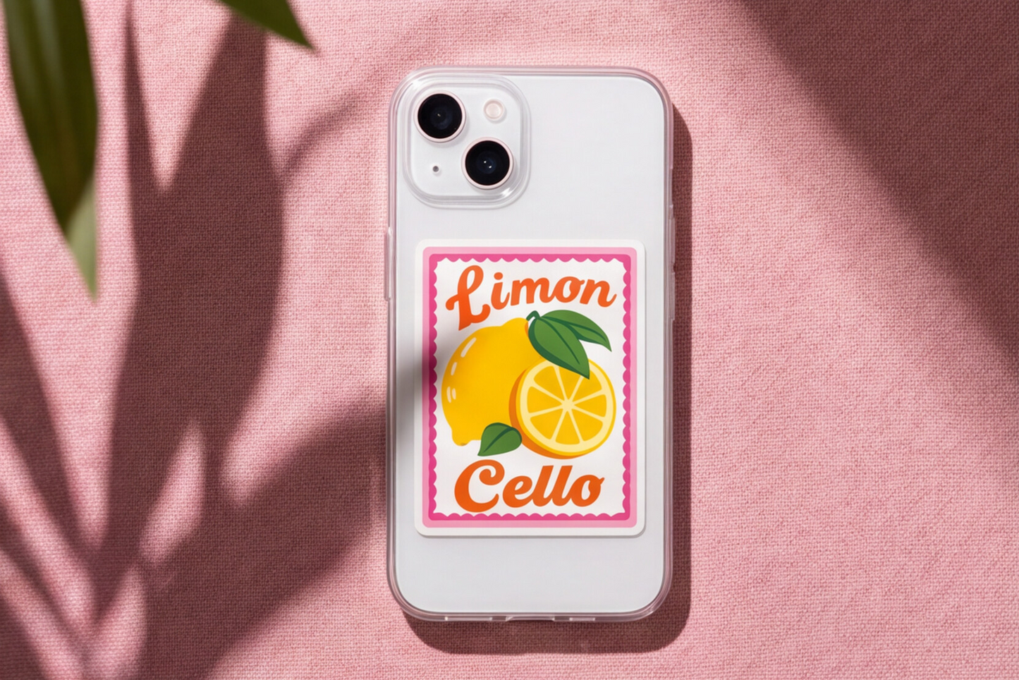Italy Lover Gift Italian Sticker Limoncello Decal, Travel Summer Sticker Lemons For Foodie, Citrus Floral Vinyl Decal Fruit