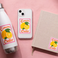 Italy Lover Gift Italian Sticker Limoncello Decal, Travel Summer Sticker Lemons For Foodie, Citrus Floral Vinyl Decal Fruit